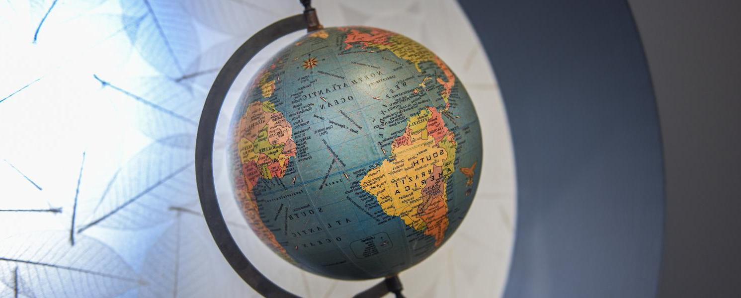 Globe in the International Studies office